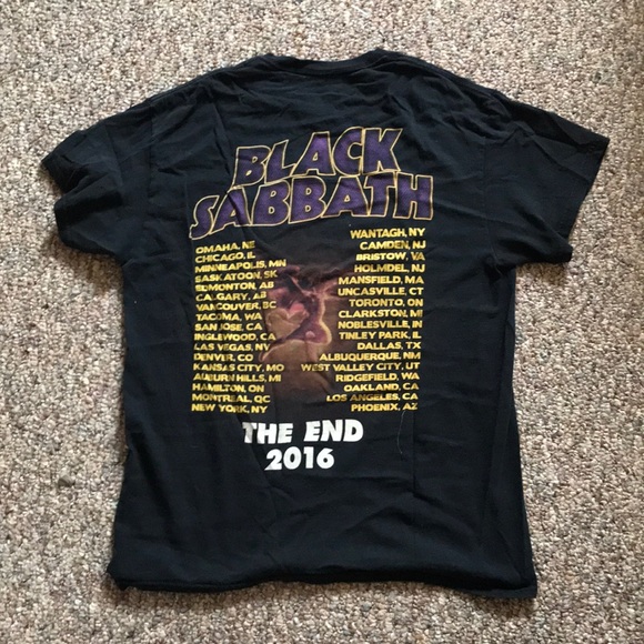 Black sabbath 2016 tour shirt M men’s - Picture 2 of 2
